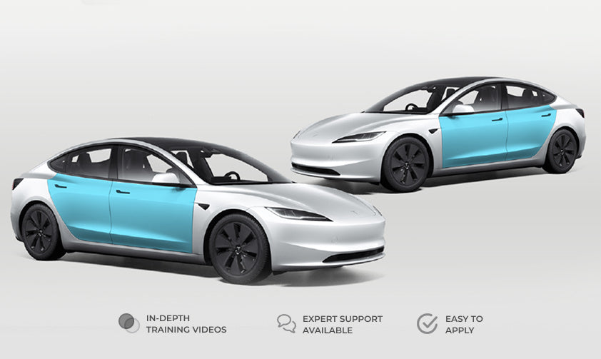 Tesla Model 3 Door Kit Defense+™ Paint Protection Set