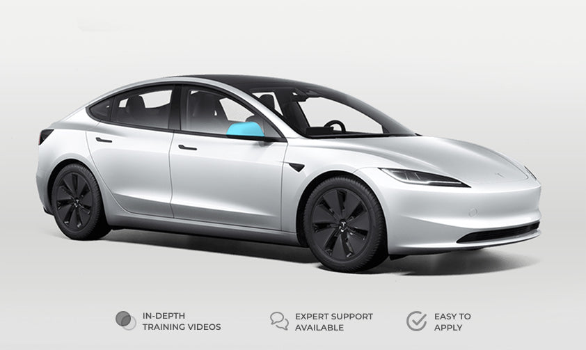 Tesla Model 3 2024+ Highland Individual Mirror Defense+™ Paint Protection Film