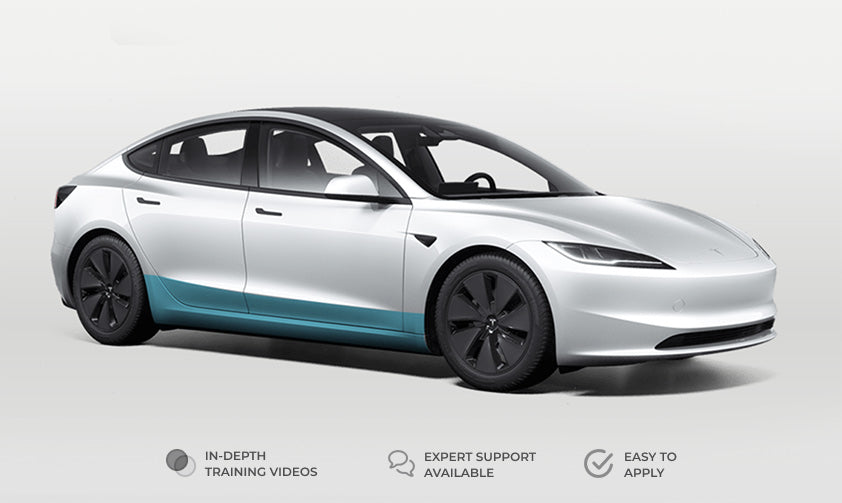 Tesla Model 3 2024+ Highland Rocker Panel Individual Defense+™ Paint Protection Film Kit