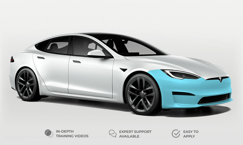 Tesla Model S Front Bumper Individual Defense+™ Paint Protection Film