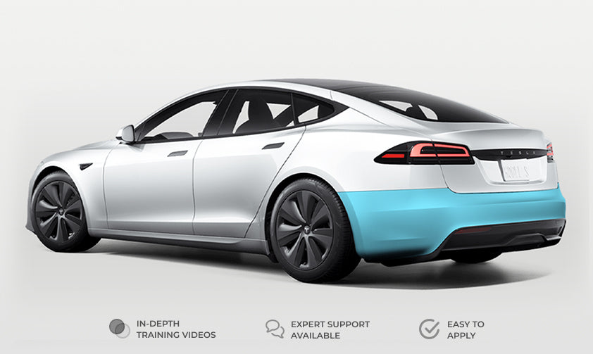 Tesla Model S Rear Bumper Individual Defense+™ Paint Protection Film