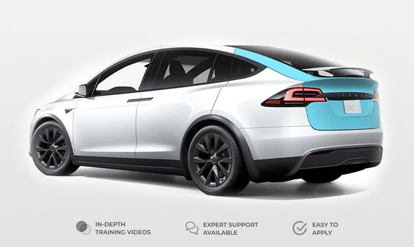 Tesla Model X Rear Hatch Individual Defense+™ Paint Protection Kit