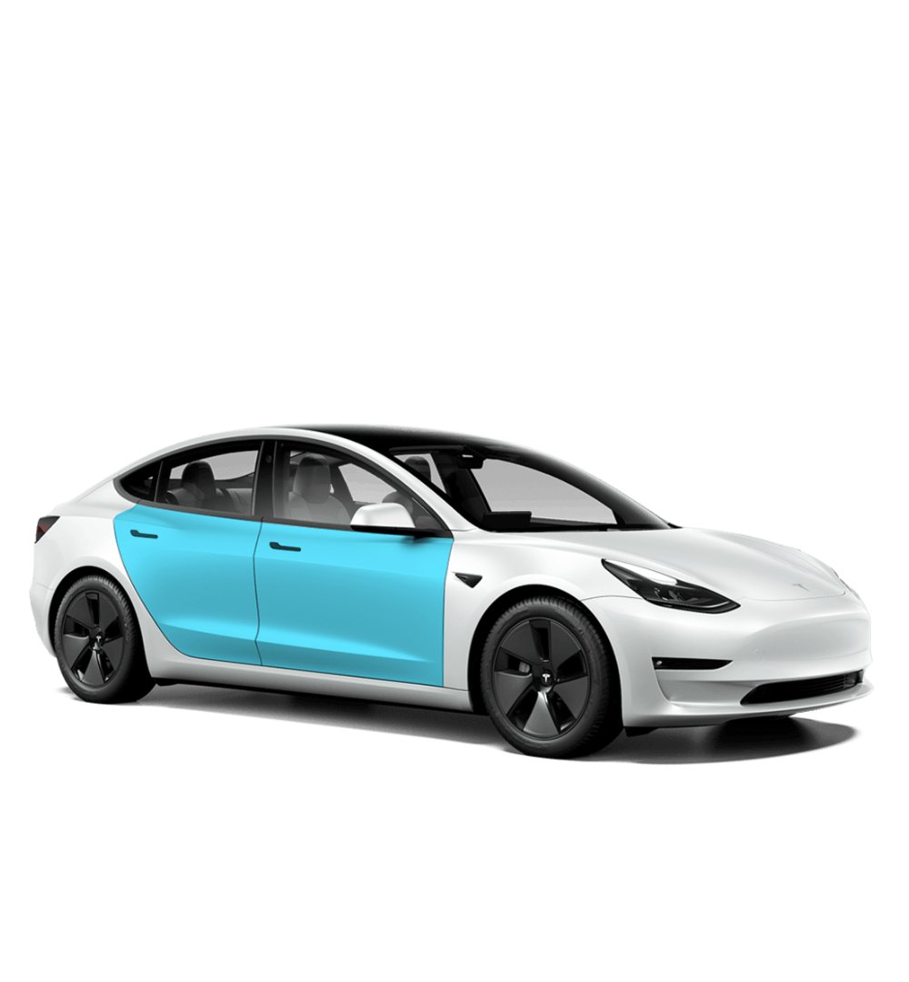 Tesla Model 3 Door Kit Defense+™ Paint Protection Set - Drive Protected