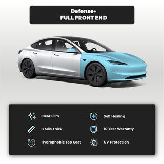 Tesla Model 3 Highland Full Front End Defense+™️ Paint Protection Film - Drive Protected