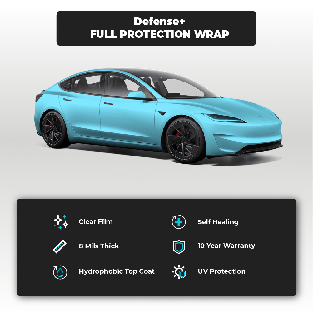 Tesla Model 3 Highland Performance Full Defense+™️ Paint Protection Film Wrap - Drive Protected