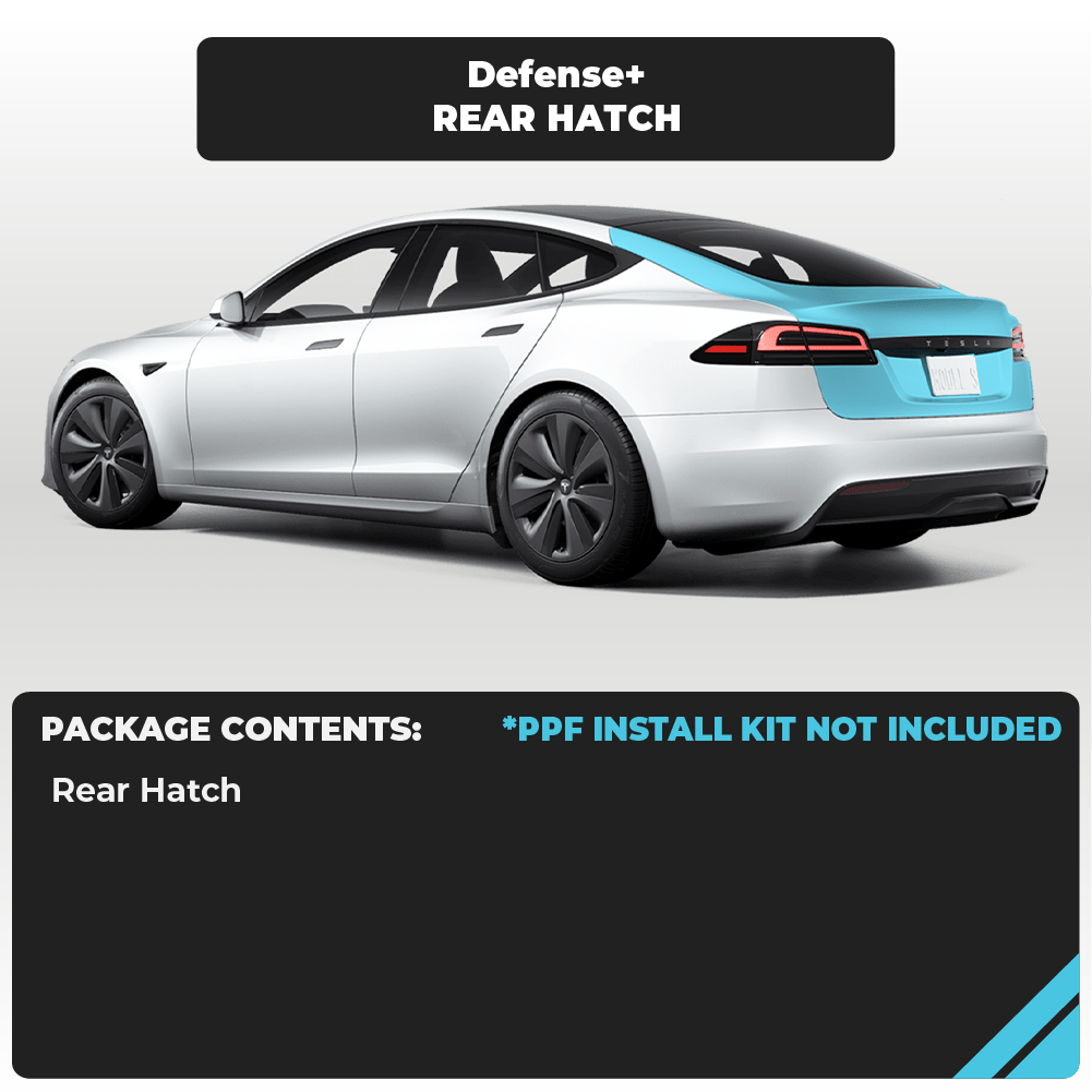 Tesla Model S Rear Hatch Individual Defense+™ Paint Protection Kit - Drive Protected