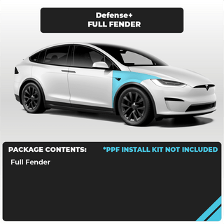 Tesla Model X Full Fender Individual Defense+™ Paint Protection Film - Drive Protected