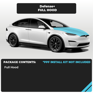 Tesla Model X Full Hood Individual Defense+™ Paint Protection Film - Drive Protected