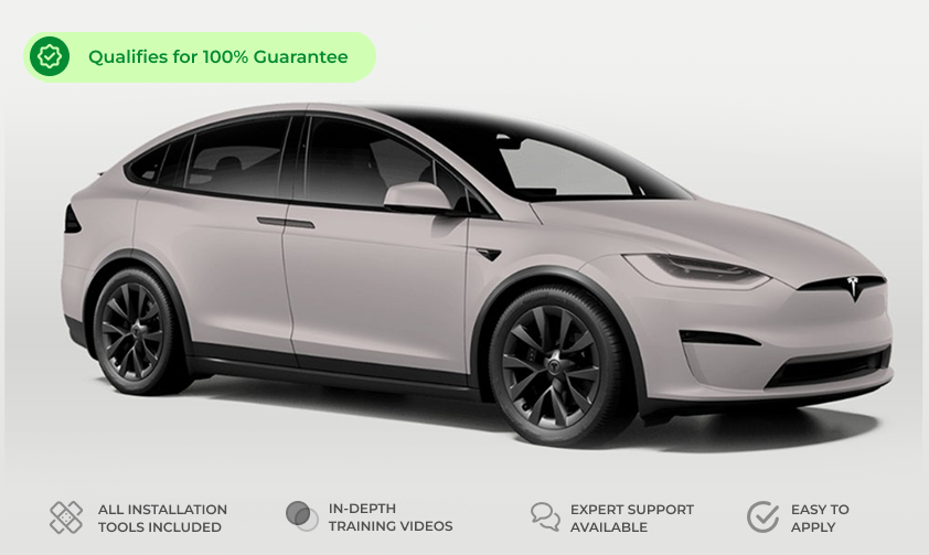 Tesla Model X Matte Finish Tesla Full Defense+™ Paint Protection Wrap